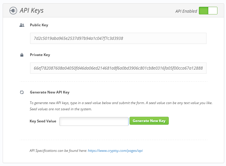 Generate public and private key pair with aes 256 plus